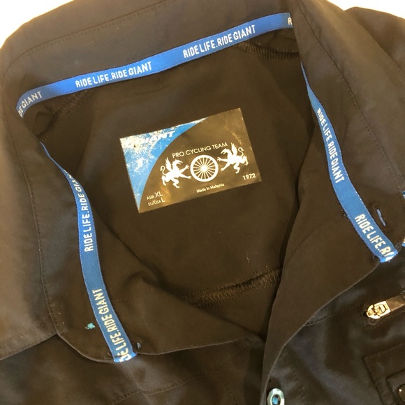 MEN’S LIGHTWEIGHT COLLARED  S/S LRG GIANT CASUAL / CYCLING / SHOP SHIRT (EUC) - Picture 5 of 7